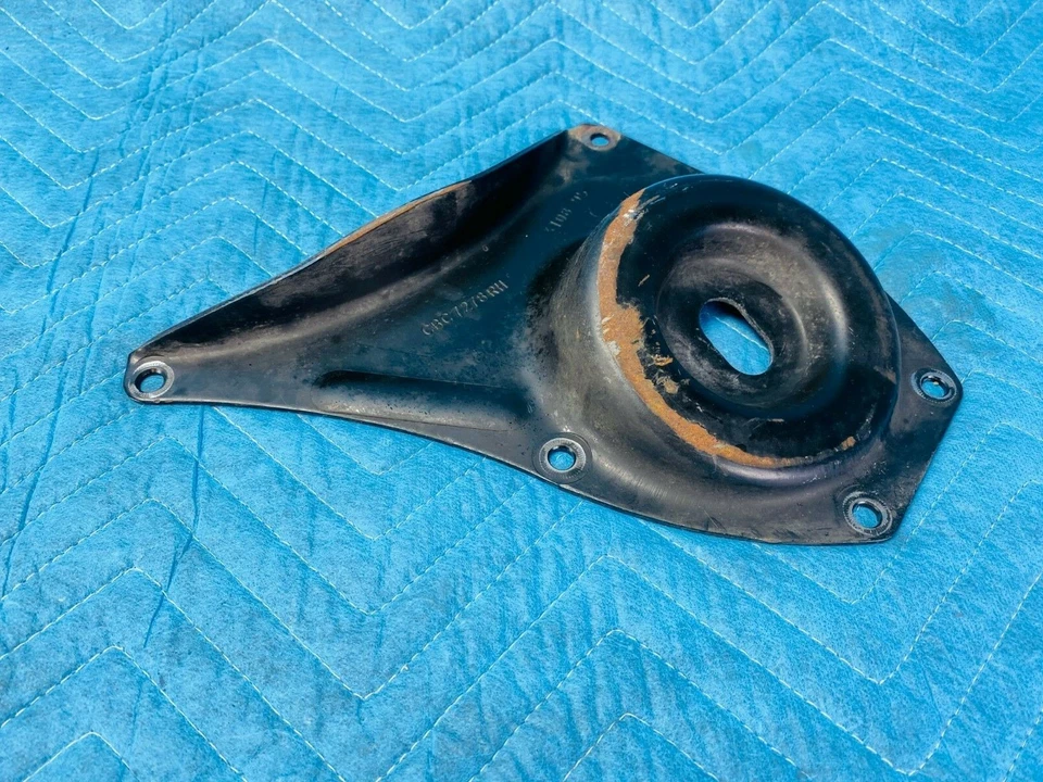 Placa inferior de resorte helicoidal delantero Jaguar XJR XJ6 XJ12 VDP con perno de pivote diestro 95-97 OEM Foto 2 de 4