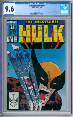Incredible Hulk 340 CGC Graded 9.6 NM+ Marvel Comics 1988