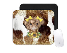 Custom Mouse Pad Personalized Photo Office Desk Mat Animal Print Cow Fan Gift