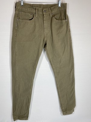 Levis 512 White Tab Mens 31x32 Beige Slim Taper 5 Pocket Jeans | eBay
