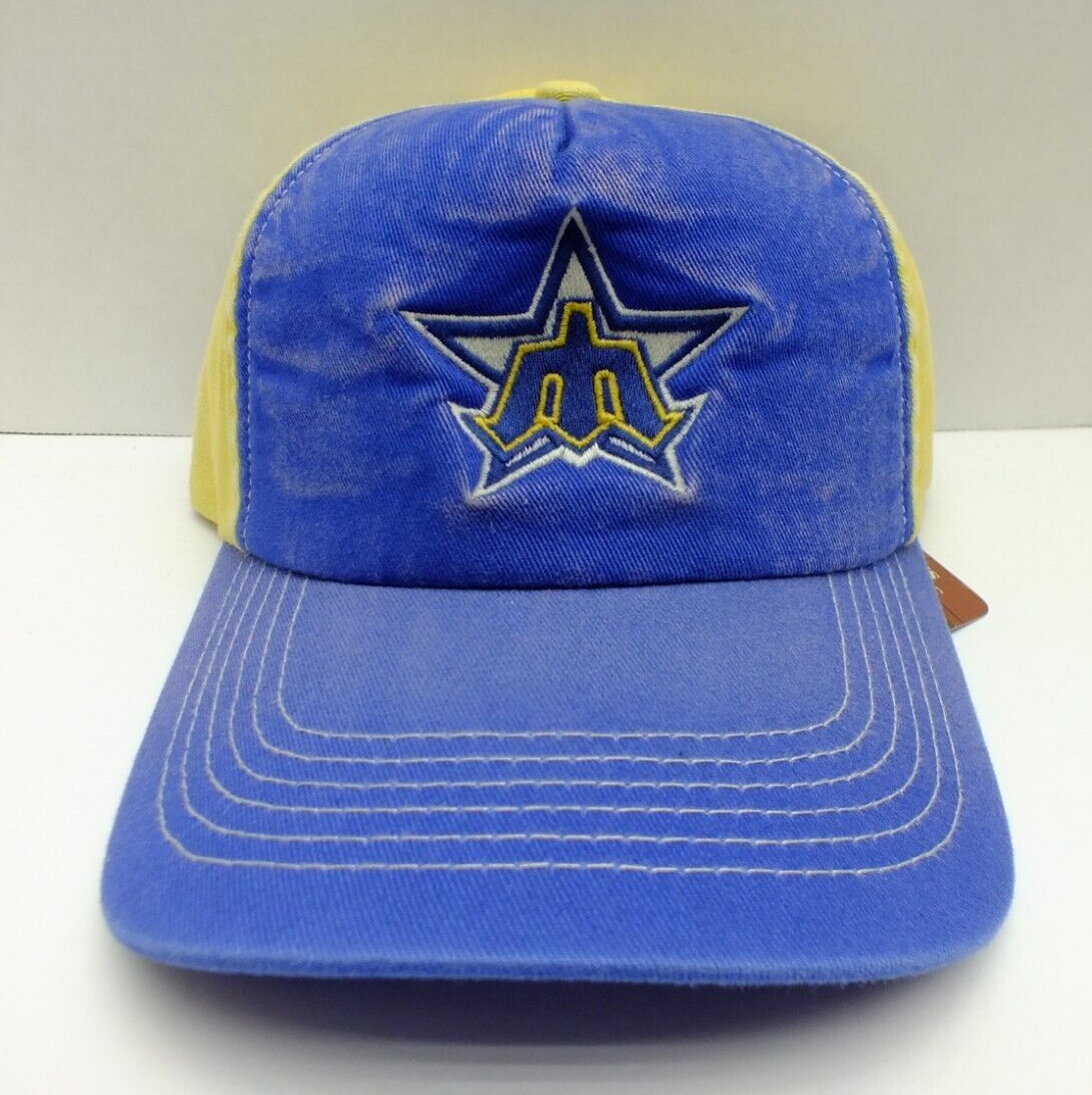 Vintage MLB Seattle Mariners Hat Cap 90s Blue Snapback