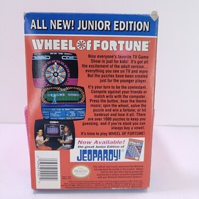 Wheel of Fortune: Junior Edition (Nintendo Entertainment System, 1989) NES CIB