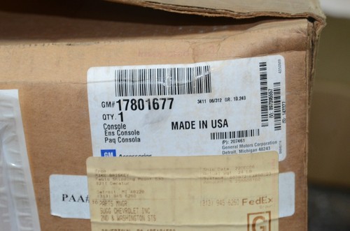 NOS 2005-2008 Chevy Uplander Center Floor Storage Console OEM GM 17801677 TAN - Picture 10 of 11