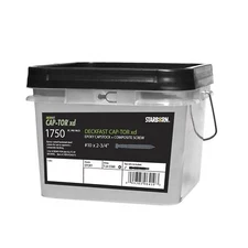 Deckfast Cap-Tor xd 10 x 2-3/4" - Epoxy Coated - #34 Brown Composite Deck Scr...