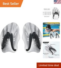 Contour Swim Paddles - Adjustable Silicone Straps, Ergonomic Design for Training