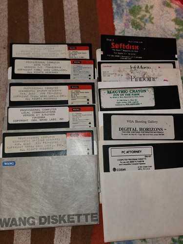 10- 5.25 FLOPPY DISKS. (5 1/4 FLOPPY DISKETTES)