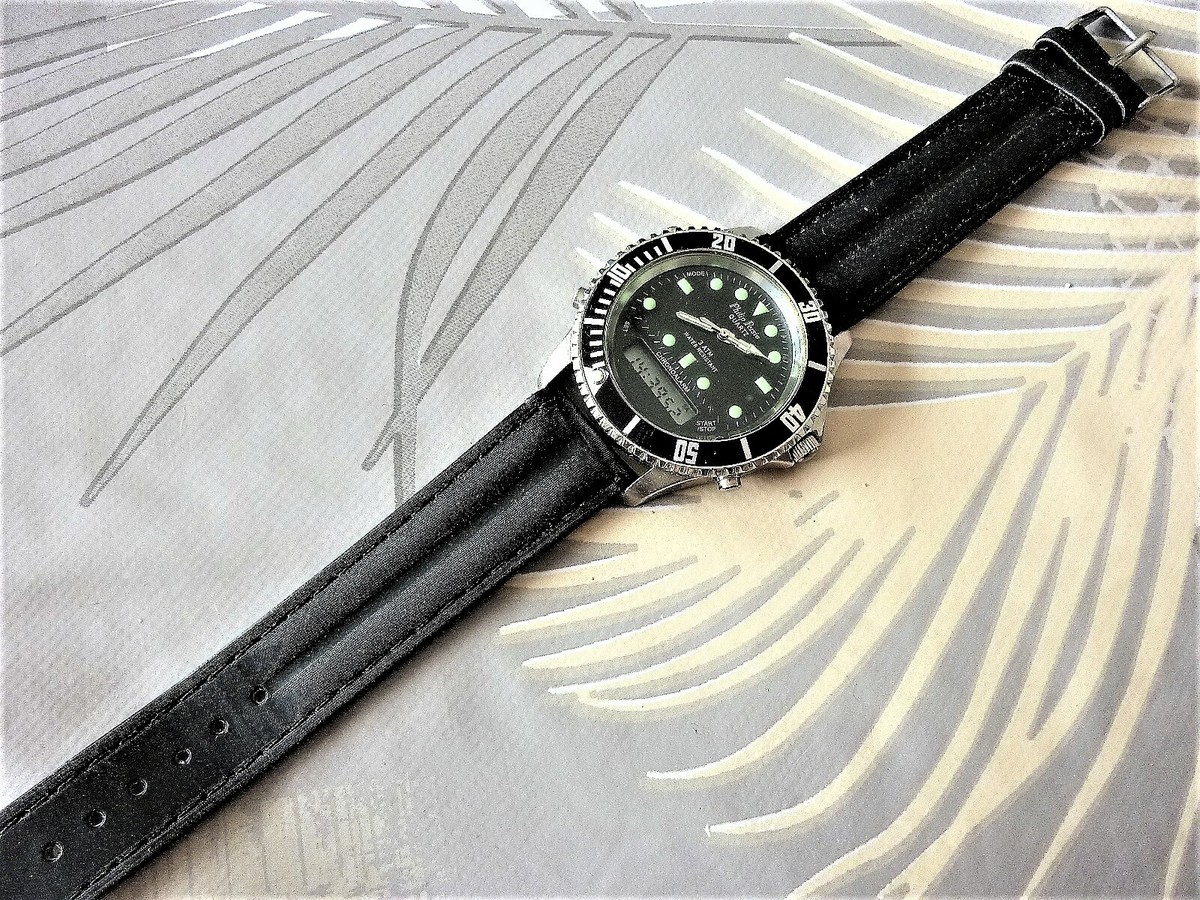 Montre Bracelet Homme Philip Persio, Double Affichage (analogique Et Digital), Occasion