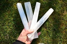 Selenite Raw Stick, 25cm,1kg Wand Reiki Healing Cleansing Home UK Quick Postage✔