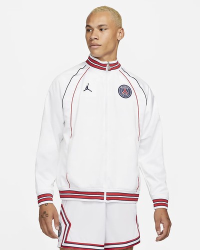 Jordan Paris Saint-Germain '21 White Anthem Jacket, Men's, Large