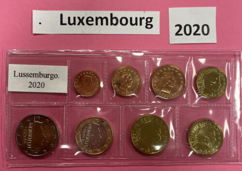 Série de 8 pièces Luxembourg 2020 de 1 cnt à 2 euros Neuve 🇱🇺 - Photo 1/1