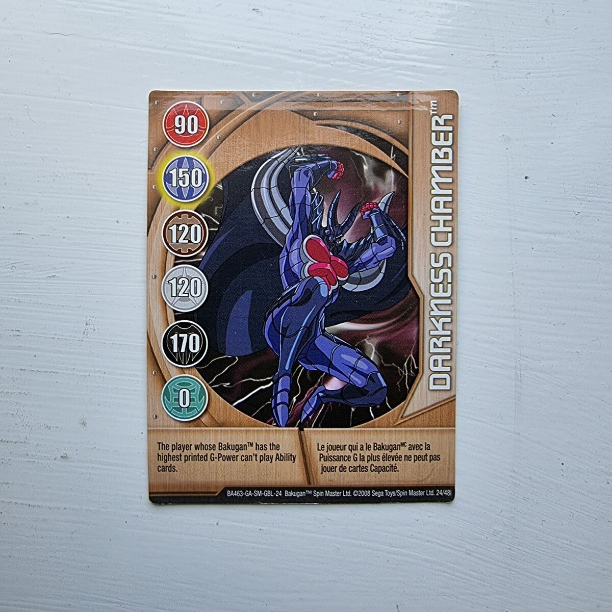 Bakugan Series 7 - 36/48I Blue Ability Card - Colorstorm