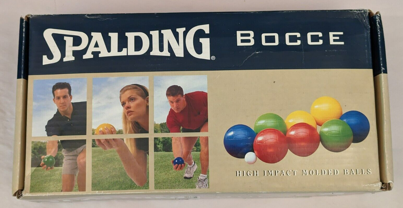 VTG Spalding Bocce Ball Multicolored Set w/ Box eBay