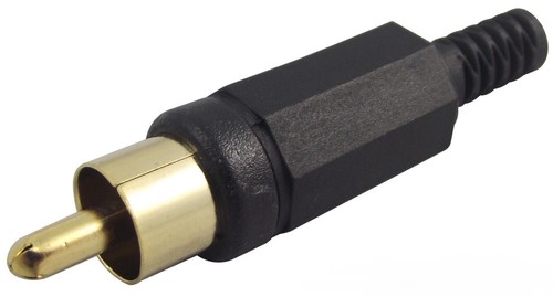 4er-Pack, Phono RCA Stecker Gold 2x rot 2x schwarz Löten auf - Bild 4 von 4