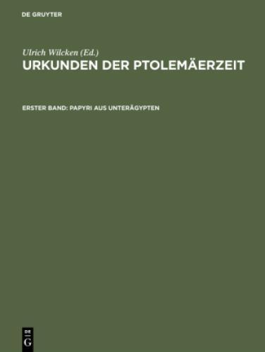 Papyri aus Unterägypten  2759 - Ulrich Wilcken