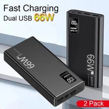 66W PD Fast Charge Power Bank 40000mah Portable External Battery For Cell Phone