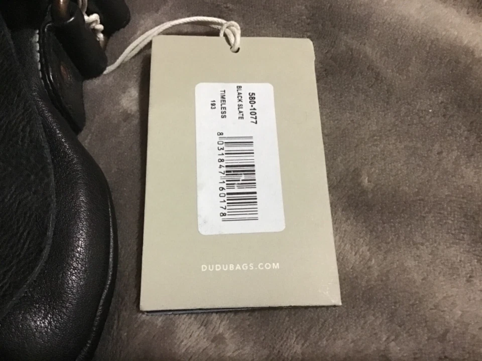 dudubags timeless 193 black slate shoulder bag 580-1077 new with tags - Image 2 of 4