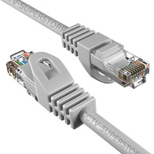 3FT Cat5e Ethernet Cable RJ45 UTP LAN Patch Cord Gaming Xbox PS4 PC CAT5 Grey