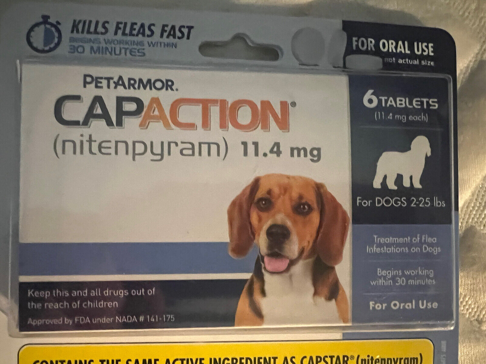 Petaction CAPACTION Fast Acting Oral Flea Treatment Dogs 2-25lbs  73091033103 | eBay