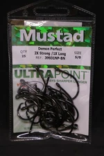 25 Mustad 39931NP-BN Ultra Point Size 5/0 Inline 1X Long Circle Hooks 2X Strong