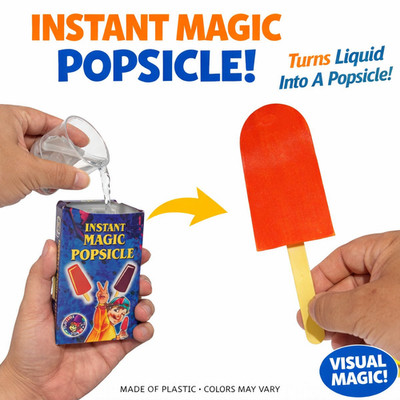 New INSTANT POPSICLE Gag Magic Tricks Clown Kid Show Plastic Ice Cream Pop Joke