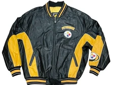Pittsburgh Steelers G-III & Carl Banks Black Leather Jacket | XXL