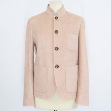 Loro Piana Beige Linen Cotton Blend Spagna Terry Jacket