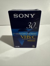 SONY VHS-C Video Tape 30/90 Minute Premium Grade New Sealed SONY TC-30VHG