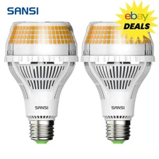 2 pcs LED Light Bulbs 6000 Lumen 40W=400W 3000K Warm white Indoor Lamp SANSI