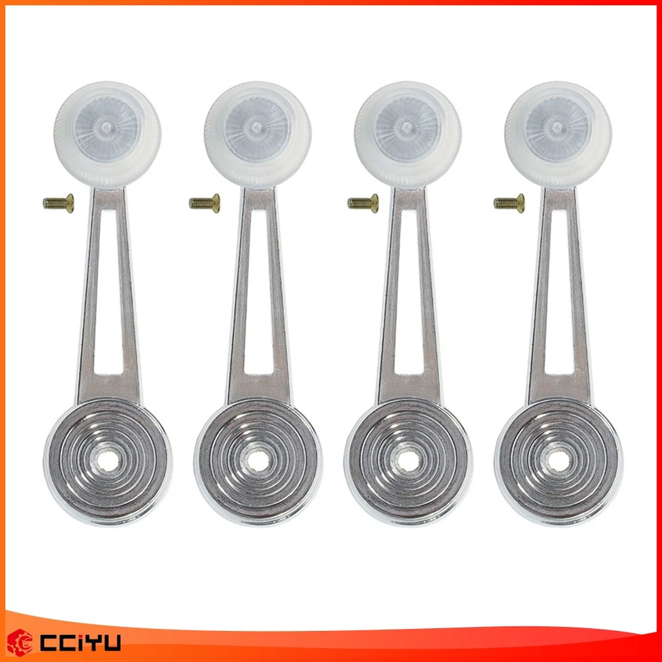 Juego de 4 manivela de ventana interior cromada para camioneta Ford Foto 3 de 4