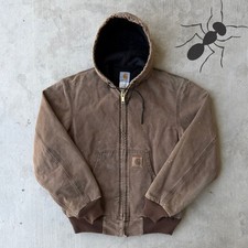 Carhartt J68 CHT brown hooded work wear jacket