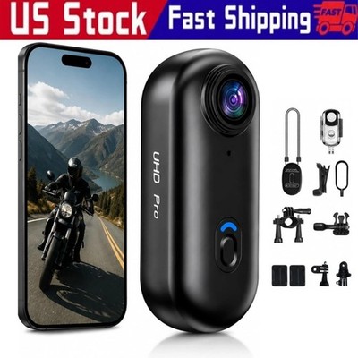 Sports Camera 1080P WiFi Black Portable Back Clip High Definition Recording NEW