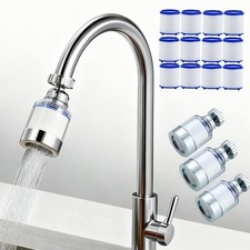 3 Pack Sink Water Filter Faucet, Universal 360  Rotating Bathroom Sink Filte...