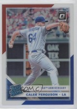 2019 Donruss Optic Red White & Blue 150th Anniversary Prizm Caleb Ferguson 00ah