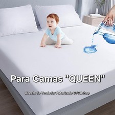 Cubre De Colchon Para Camas Queen Impermeable Protector De Derrames Y Manchas
