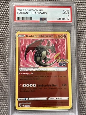 Pokemon Go Radiant Charizard #011 Ultra Rare Holo PSA 9 Mint 2022