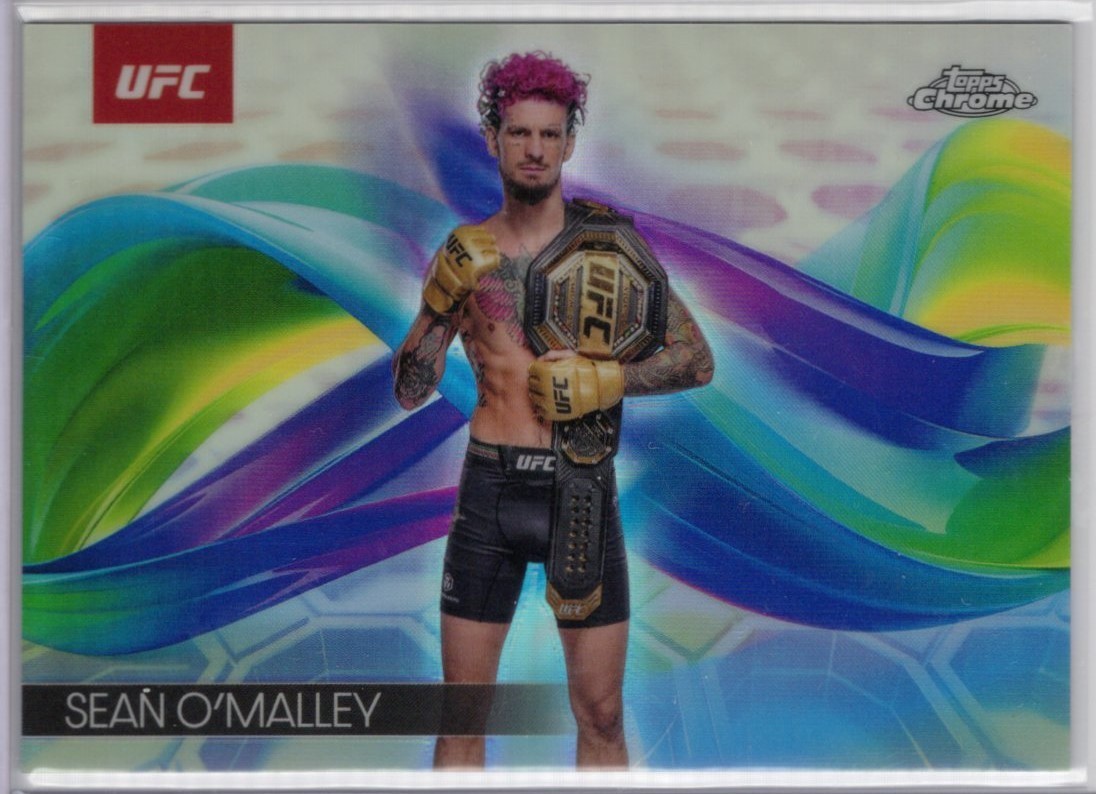 2025 Topps UFC Chrome SEAN O'MALLEY SSP Rare HELIX CARD
