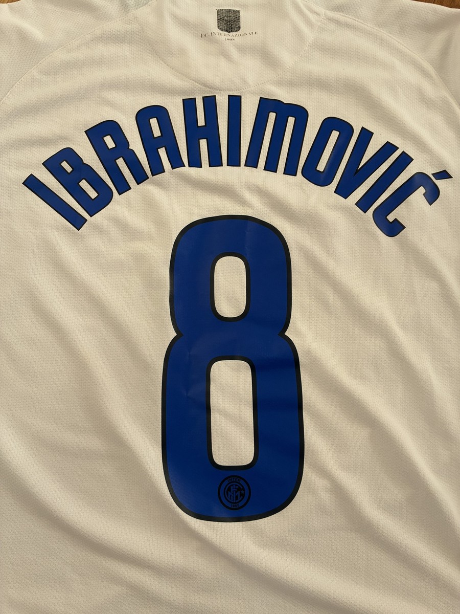 Inter Milan 06/07 Away Jersey #8 Zlatan Ibrahimovic Long Sleeve