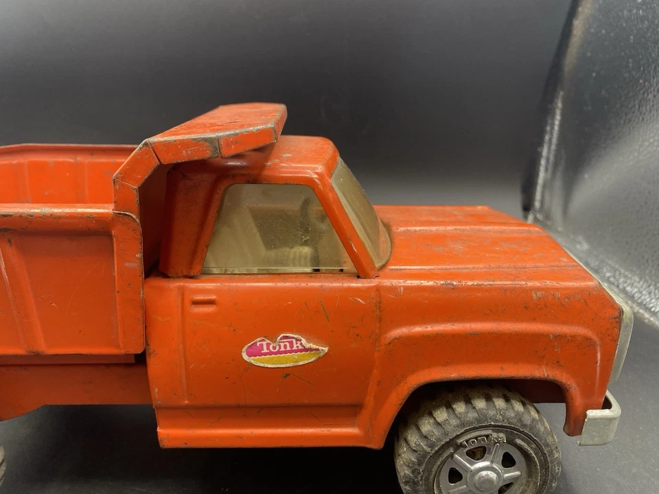 Camión de volteo Tonka naranja vintage años 60 piezas/reparación Foto 4 de 4