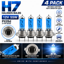 H7-px26d Halogen Headlight Bulbs Bright White Highlow Beam 4-pack H7-px26d Halogen Headlight Bulbs Bright White Highlow Beam 4-pack