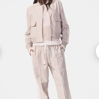 DECJUBA D Luxe D Luxe Grosgrain Bomber Jacket & Pant Set. Shell/ivory Small