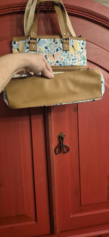 Nuevo sin etiquetas Lily Bloom Isla Bolso de Mano Plegable Bolso de Hombro Mariposa Doble Correa Nuevo Foto 4 de 4