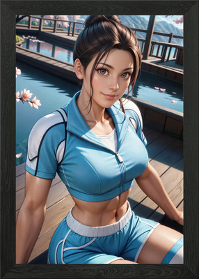 Amina (Final Fantasy 7) Gerahmtes Wandbild Poster Leinwanddruck Bild
