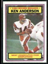 1983 Topps Ken Anderson #1 Cincinnati Bengals