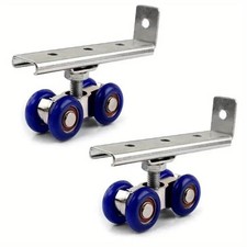 2 Pack Sliding Pocket Door Wheels Rollers Top Hanger Sliding Door Hardware Safe