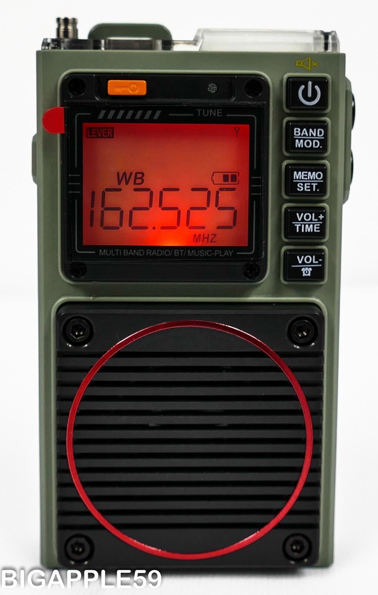 Ruby・Radio-Active AMAZING Raddy RF75A Shortwave Radio AM HF FM WEATHER VHF w/ BT