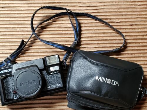 MINOLTA AF MOTOR CAMERA HI-MATIC AF2-M Compact Film Camera - UNTESTED - AS IS -