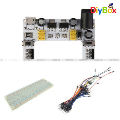MB102 Micro USB Power Supply 830 Solderless PCB Breadboard+65PCS Jump Cable Wire