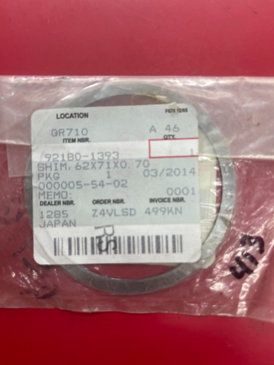 NOS KAWASAKI 92180-1393 SHIM,62X71X0.70 | eBay