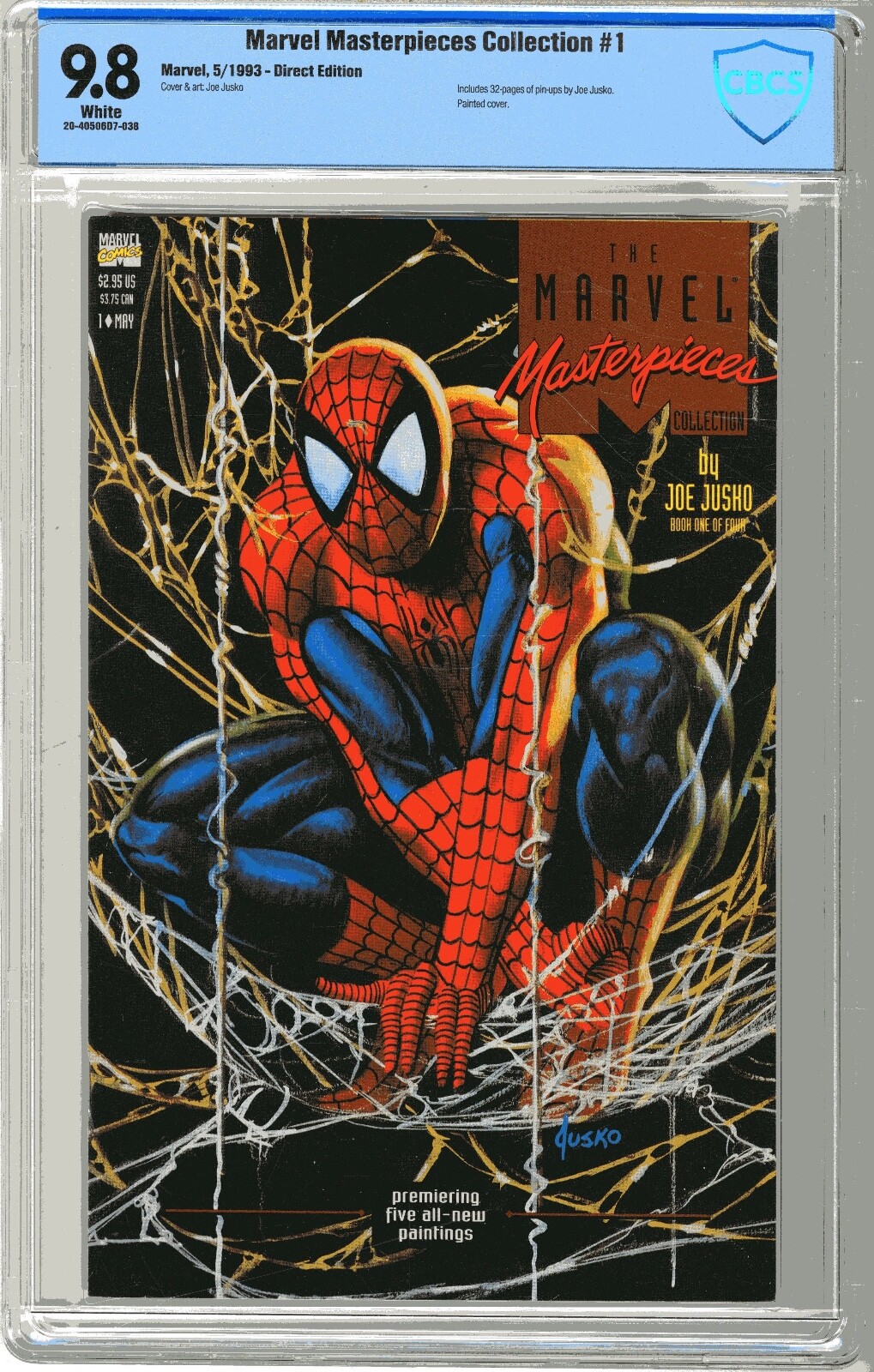 Marvel Masterpieces Collection 1 CBCS 9.8 NMMT White pgs 5/93 Includes