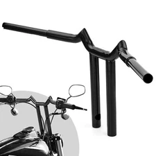 14" Rise 1-1/4" T Bar Handlebar For Harley Dyna Softail Slim Sportster Road King